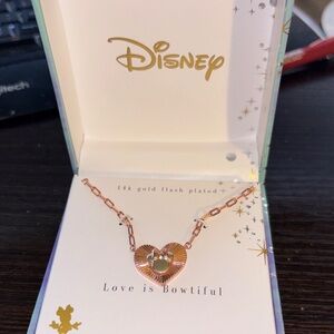 Disney Rose Gold Heart Pendant Necklace